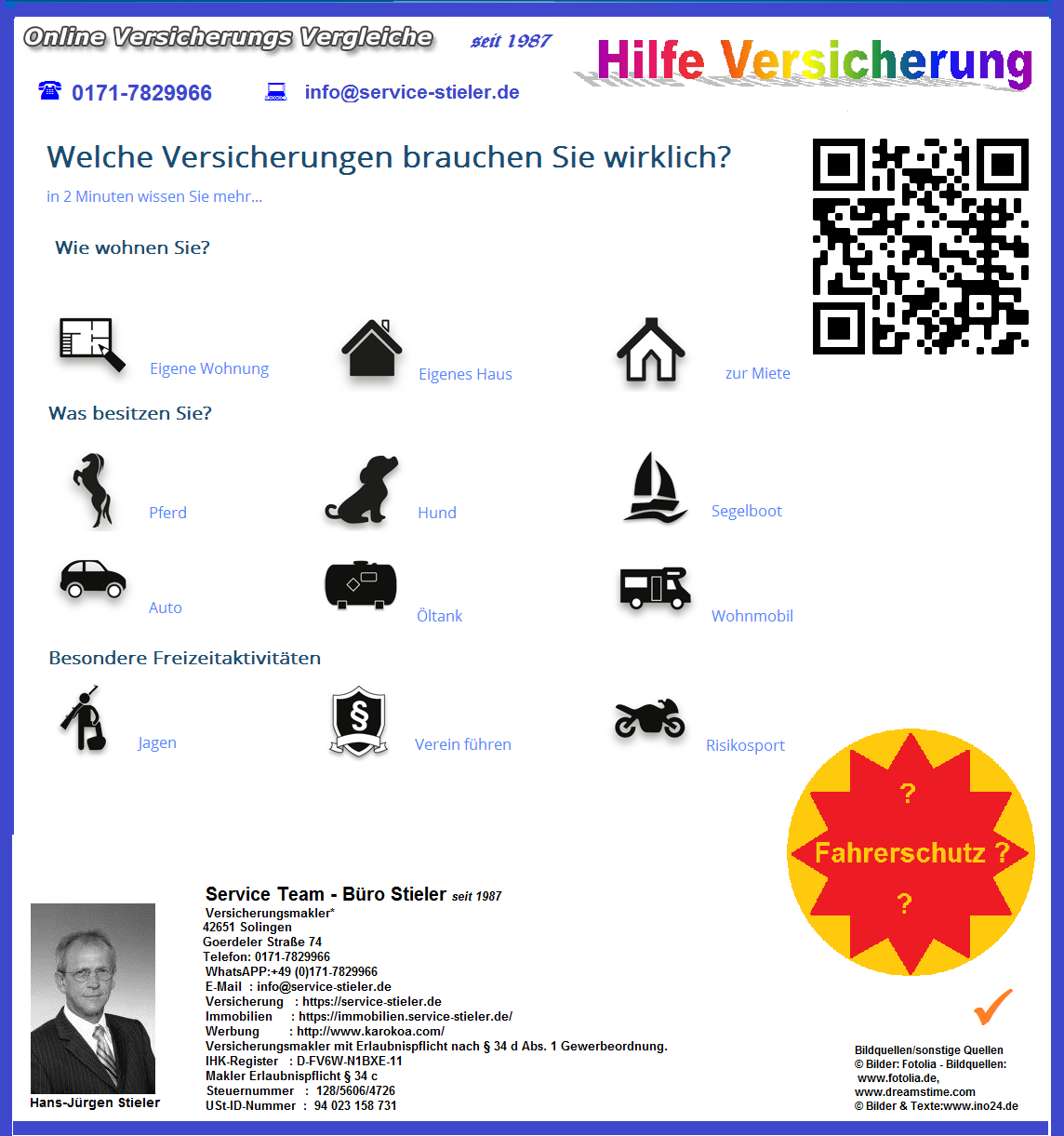 #Check #Bedarfsanalyse Welche Versicherungen brauchen Sie wirklich? In 2 Minuten wissen Sie mehr.. http://service-stieler.de/Check.html
